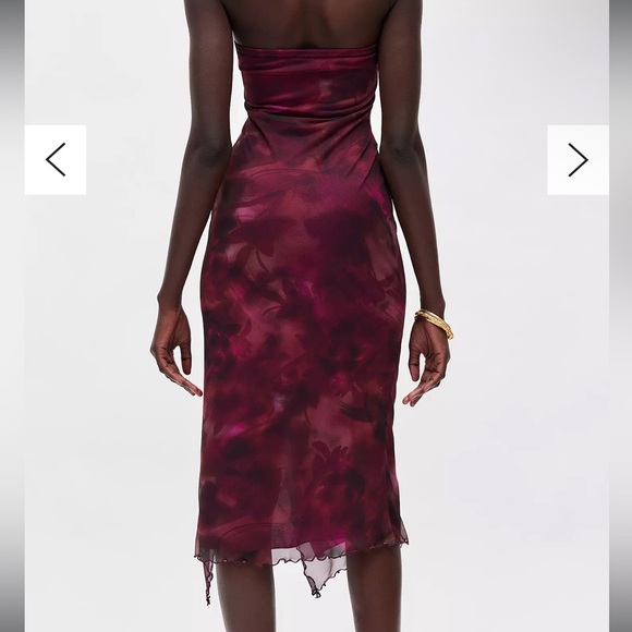 NWT UO samara bandeau midi dress - Picture 2 of 5